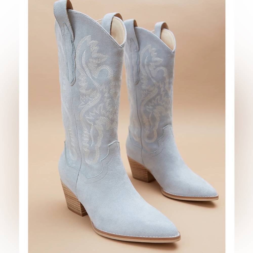 Altar’d State Amaya Blue Western Boots